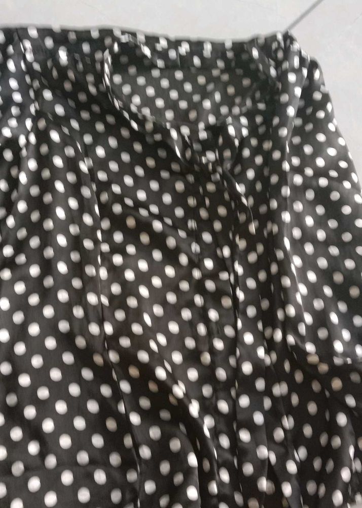Black and White Polka Dot top
