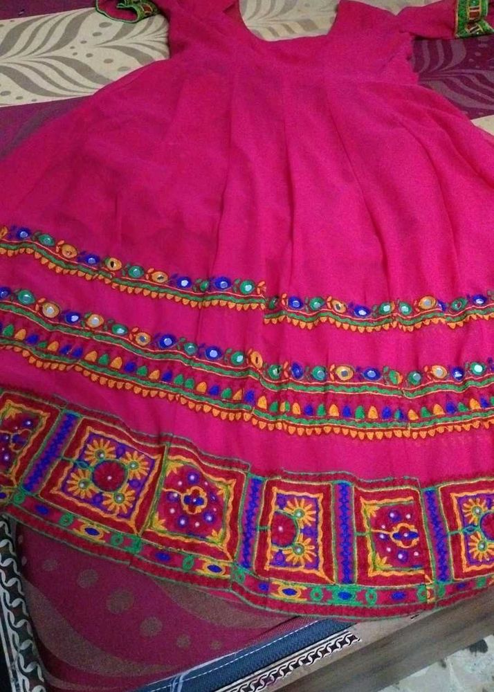 Vibrant Pink Embroidered Kurta Set