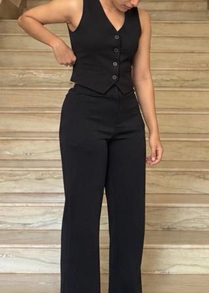 Chic Black Vest