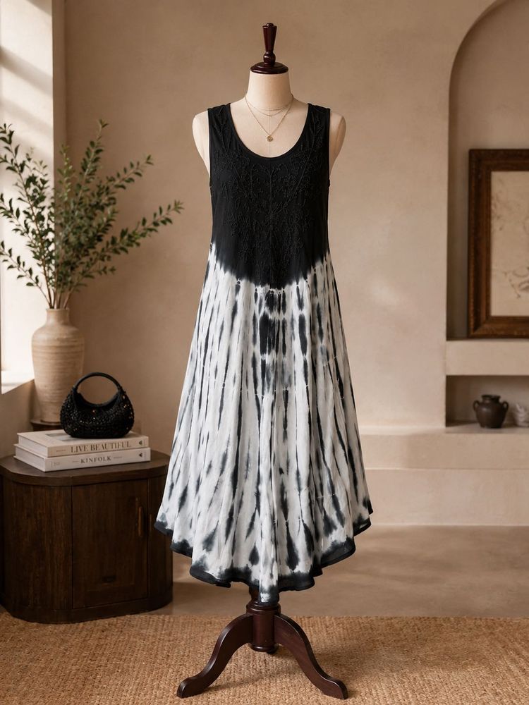 Tie-Dye Sleeveless Dress