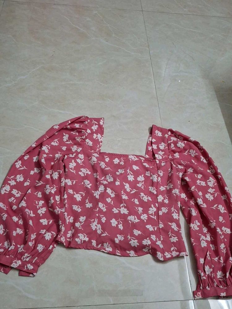 floral top and tunic