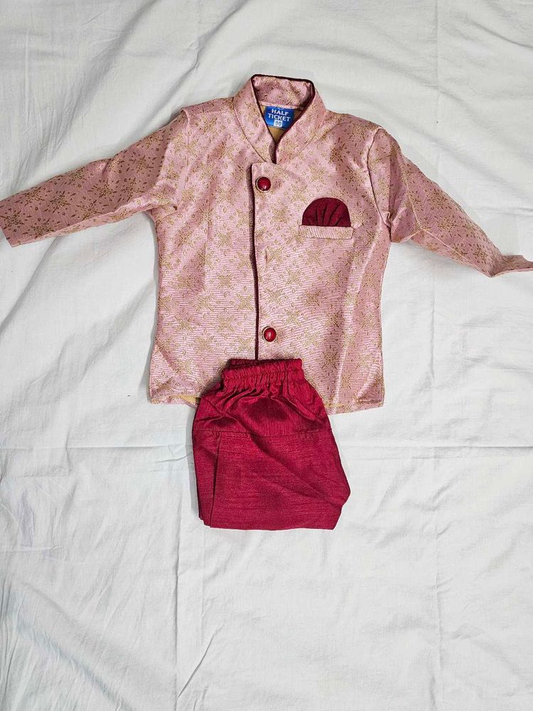 Red Kids Ethnic Wear