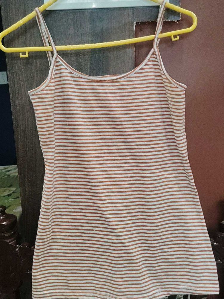 Chic Striped Korean Camisole