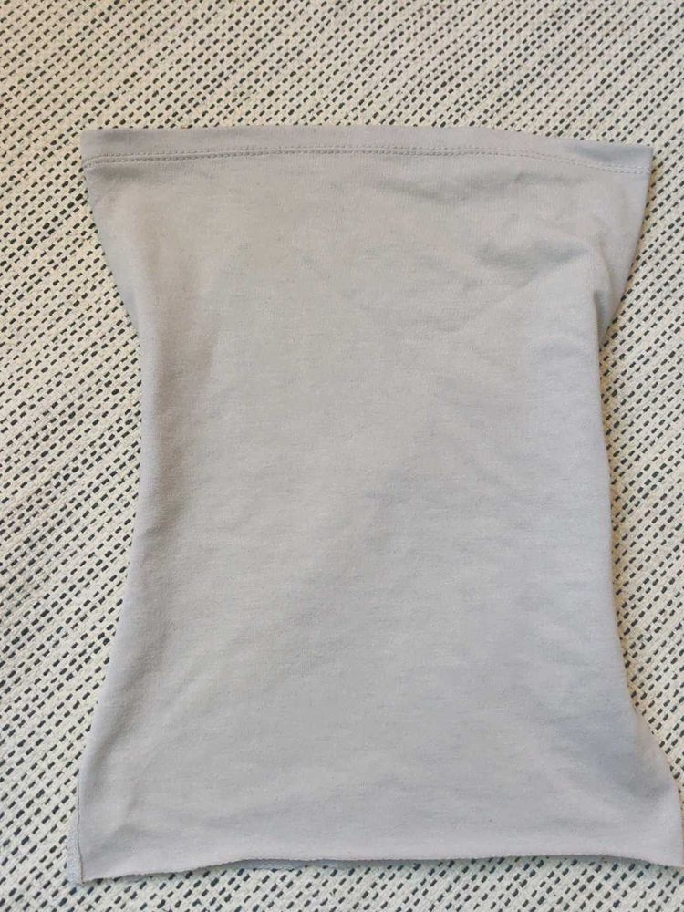 Comfortable Grey Bandeau Top