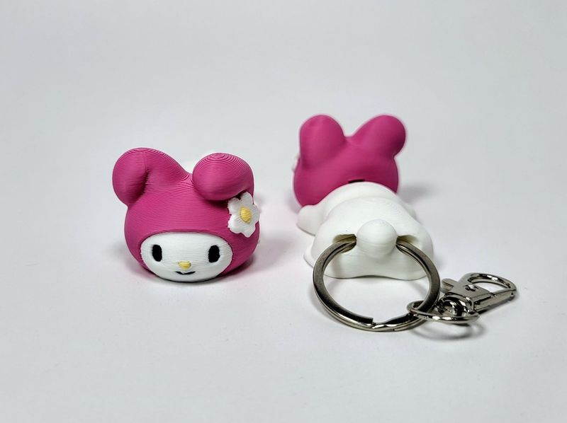 Articulated Cute Bunny keychain
