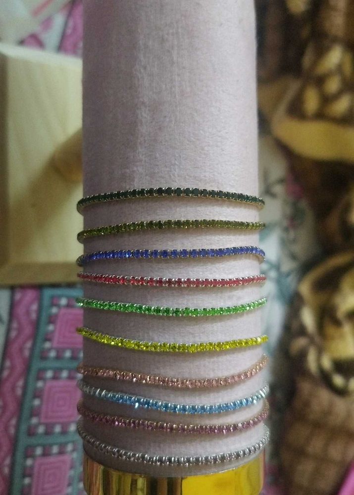 Set of 10 Dazzling Bracelets