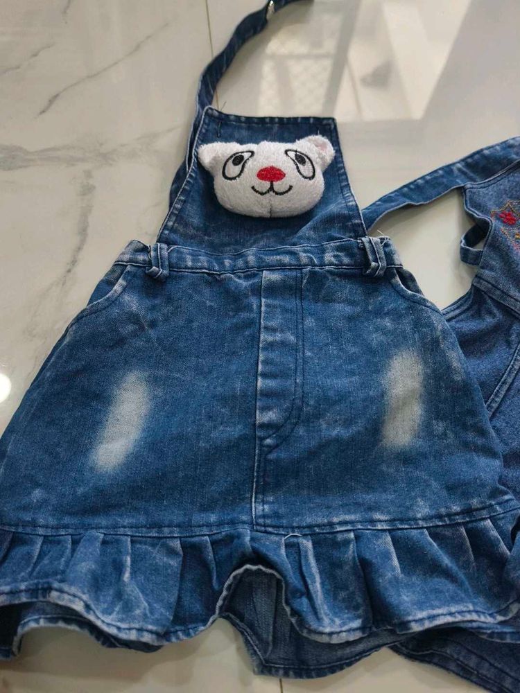 Cute Denim Pinafore Dress