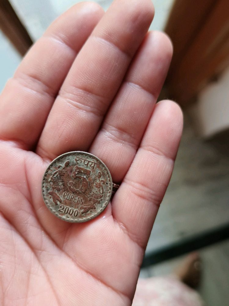 5 Rs Coin Year 2000