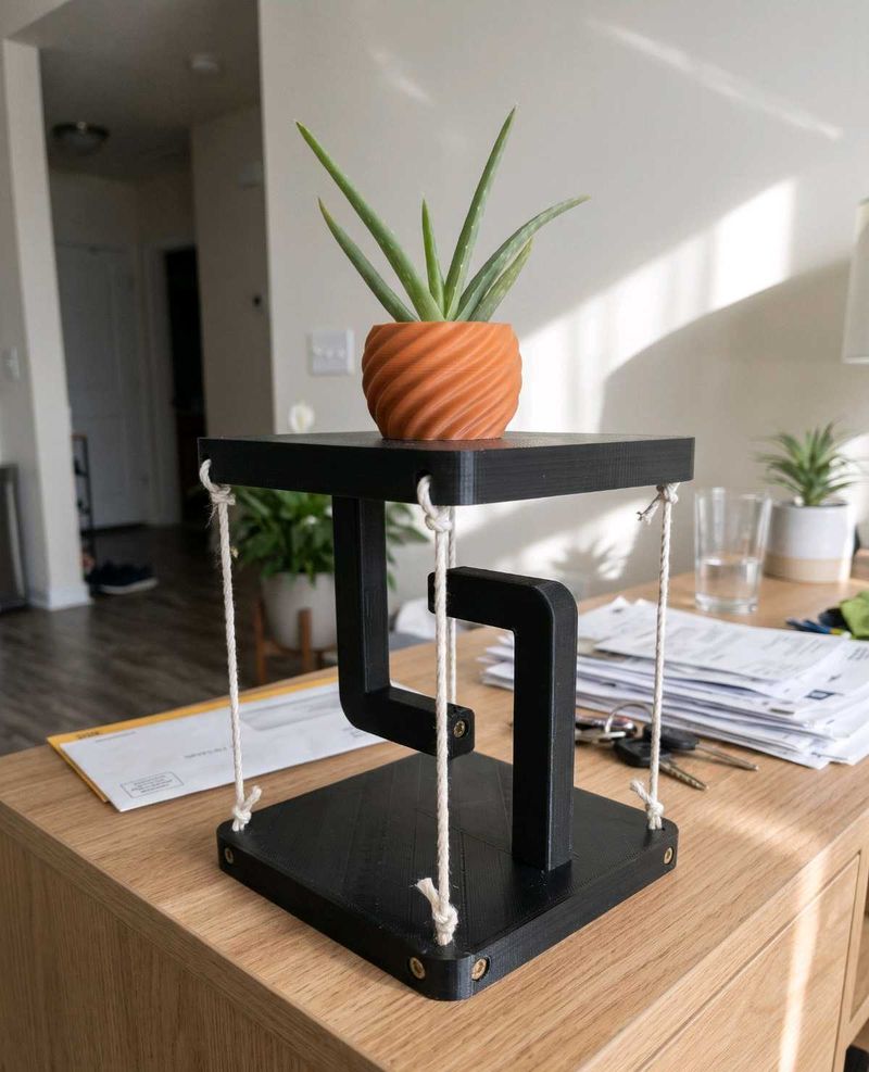 Floating table Unique Illusion Plant Stand