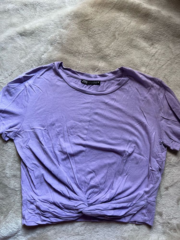 Lavender Twist Front Top