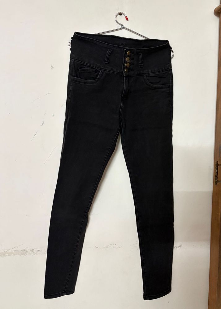 Black High Waist Jeans