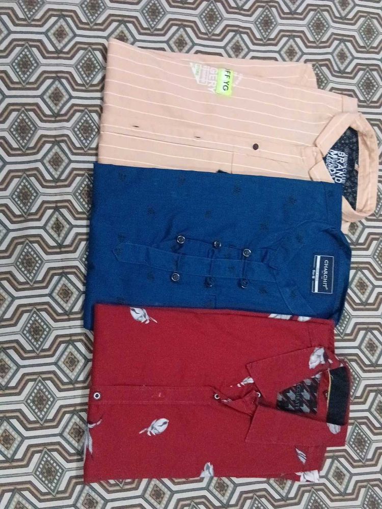 Bundle of three men's shirts [ Buy two get one fre