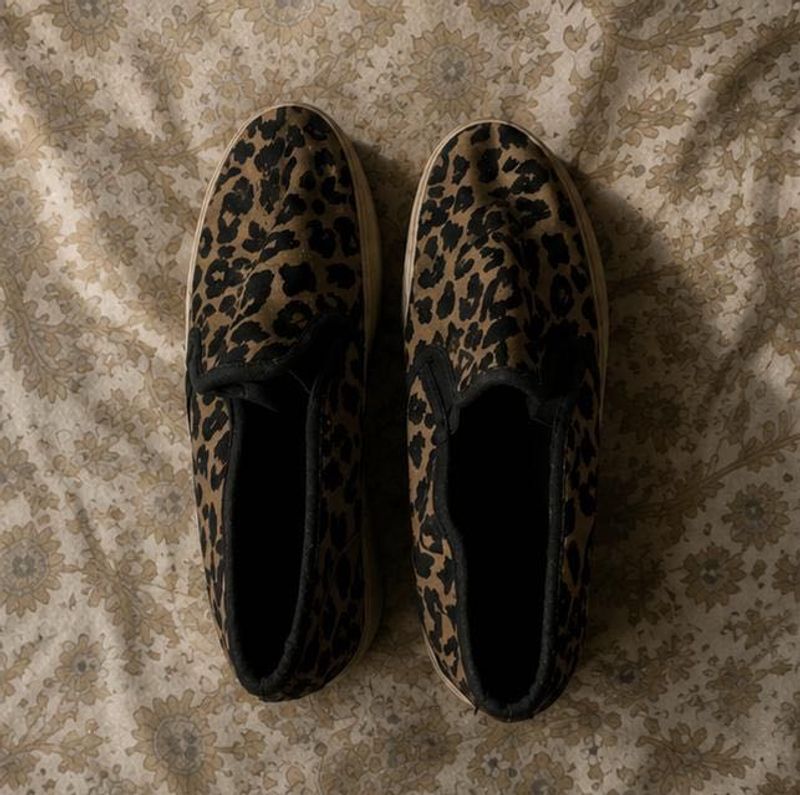 Leopard Print Slip-On Sneakers 🐆36 size