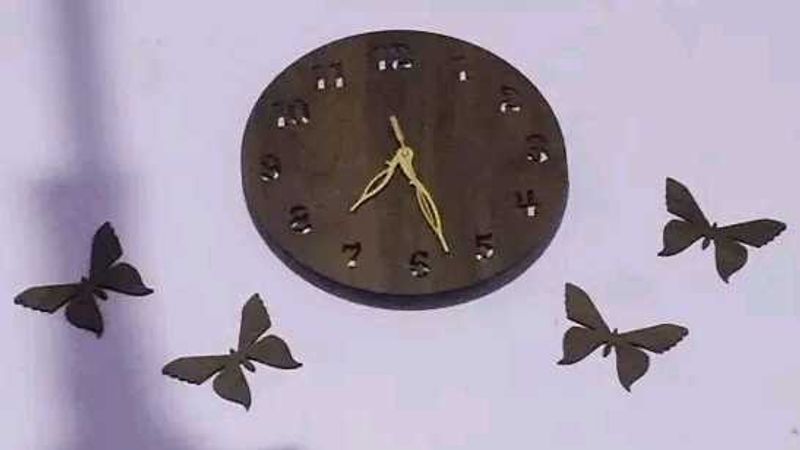 Wall Clock-001 Wenge 25x25cm