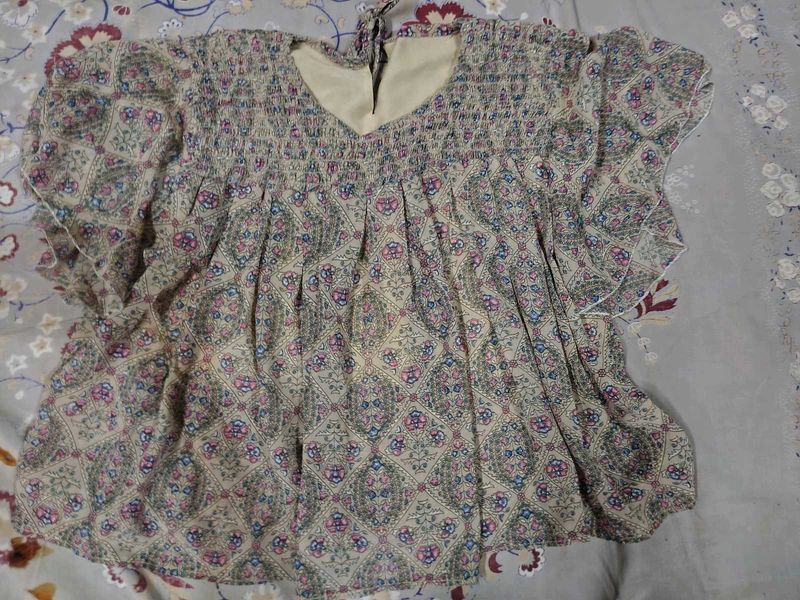 Bohemian Print ruffle Top