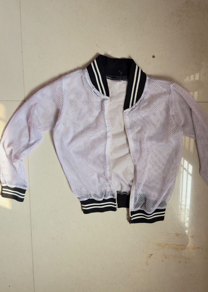 Mesh Bomber Jacket