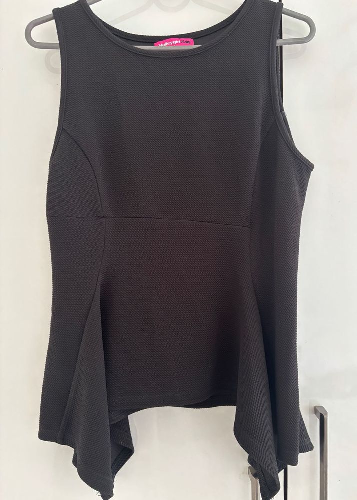 Stylish Black Peplum Top