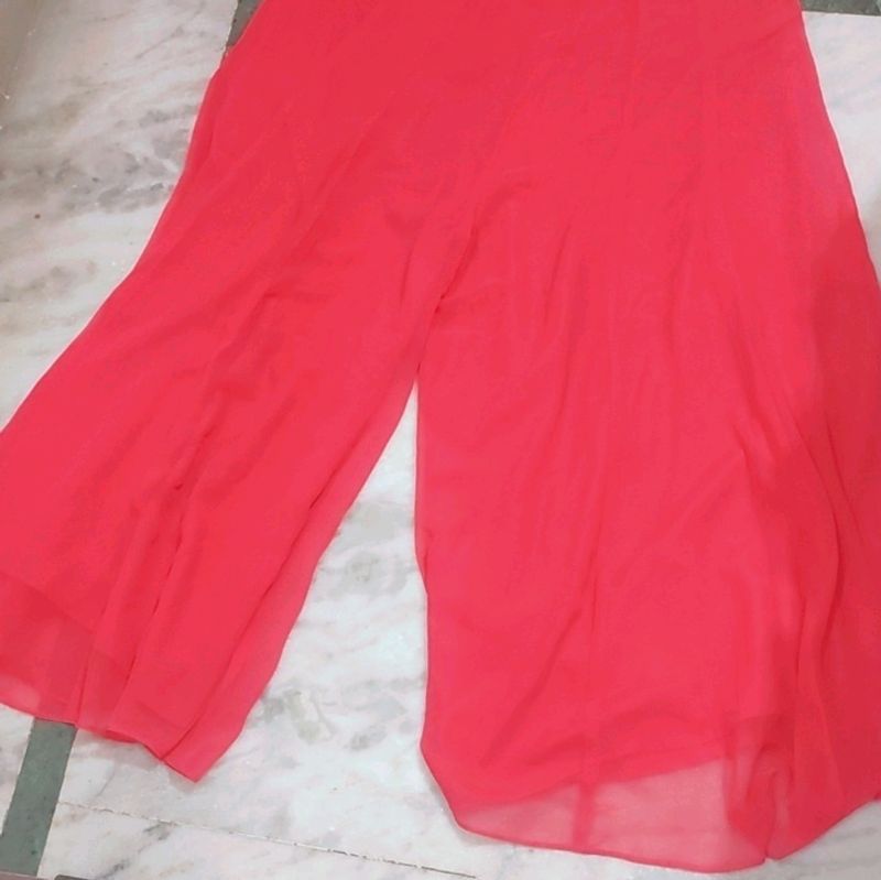 Gajri Pink Plazo For Girl Or Woman 34 Waist