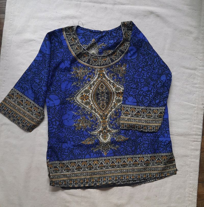 Printed Boho Top