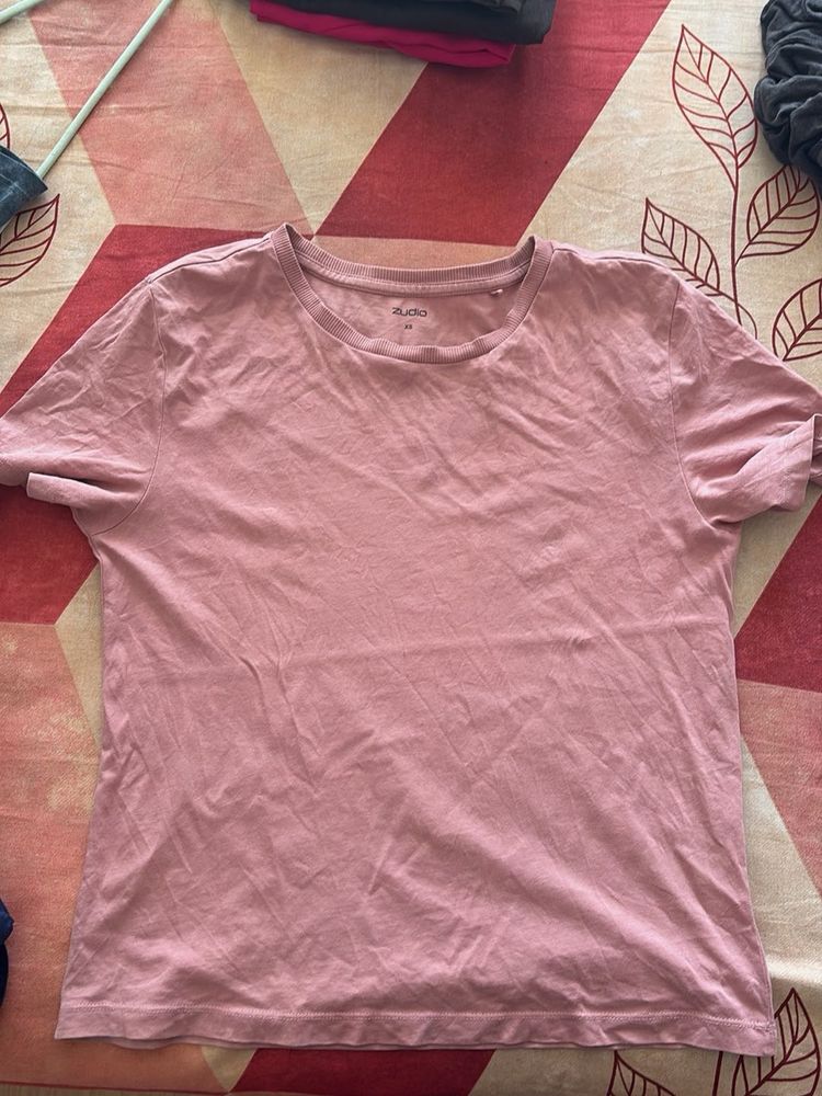 Dusty Rose Basic T-Shirt