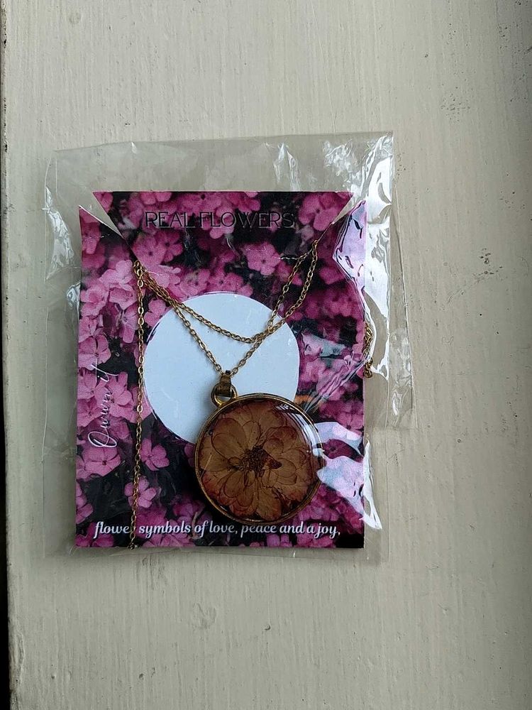 Resin Real Rose Pendant
