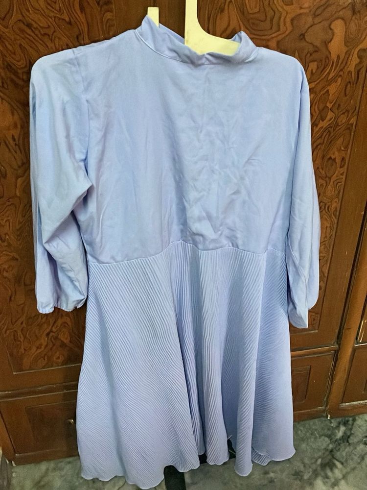 Pleated A-line Dress