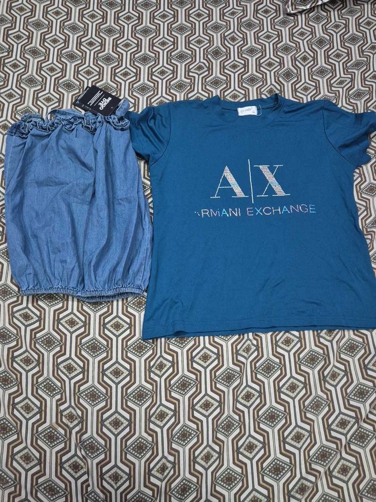 Armani Exchange T-Shirt and Denim top