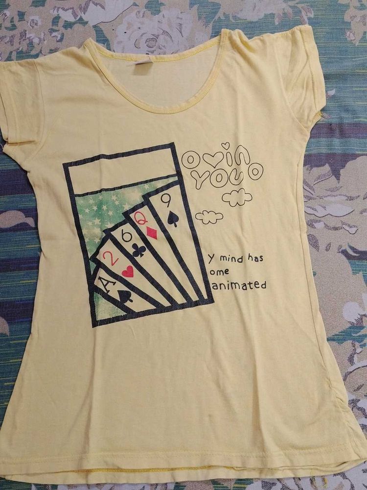 Yellow Graphic Tee