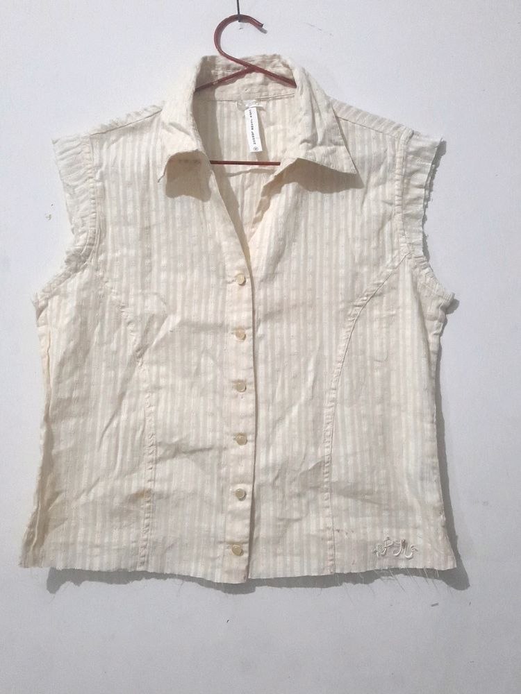 Pepe Jeans Off-white Shirt...Size M