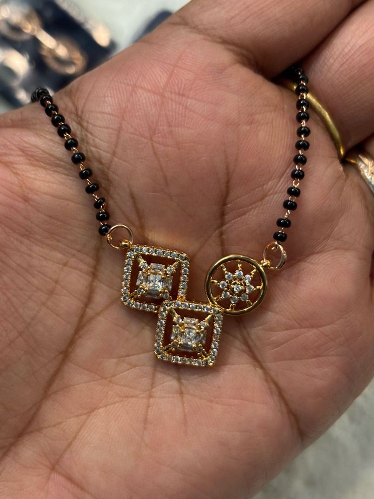 Elegant Mangalsutra with CZ Studs