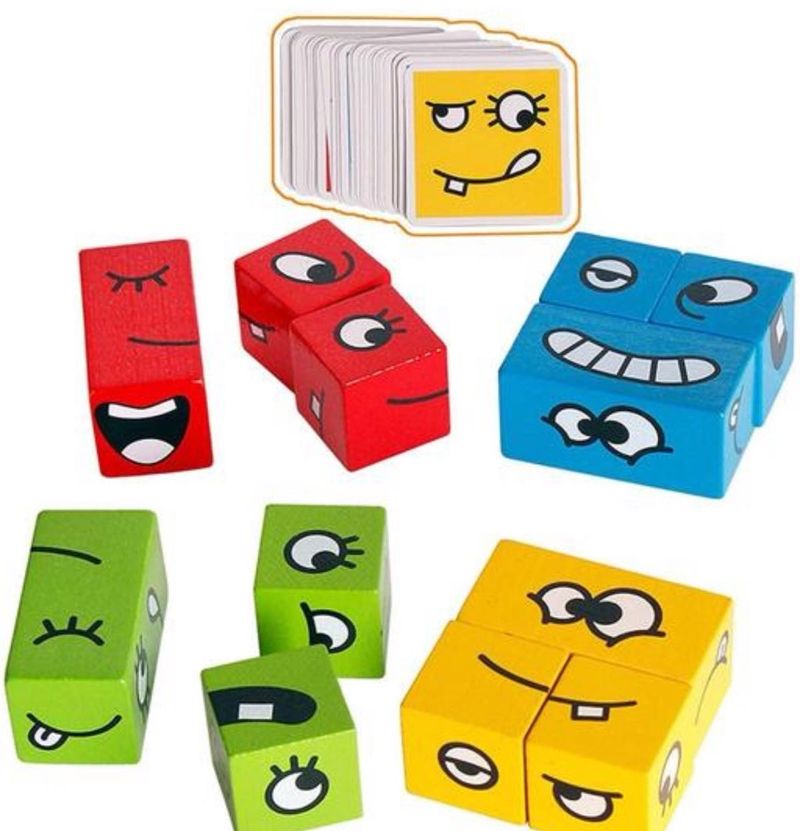 Creative Face Building Blocks Toy Set