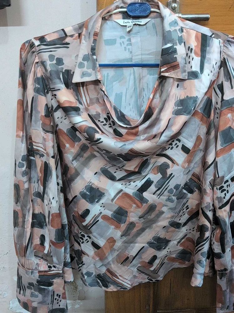 Abstract Print Blouse