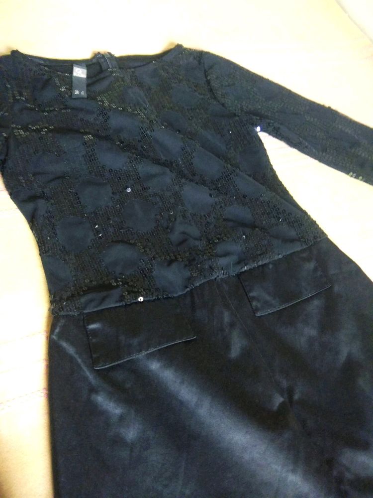 Brand New Squeins Black Party Dress