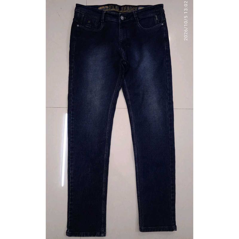 Classic Dark Wash Straight Leg Jeans