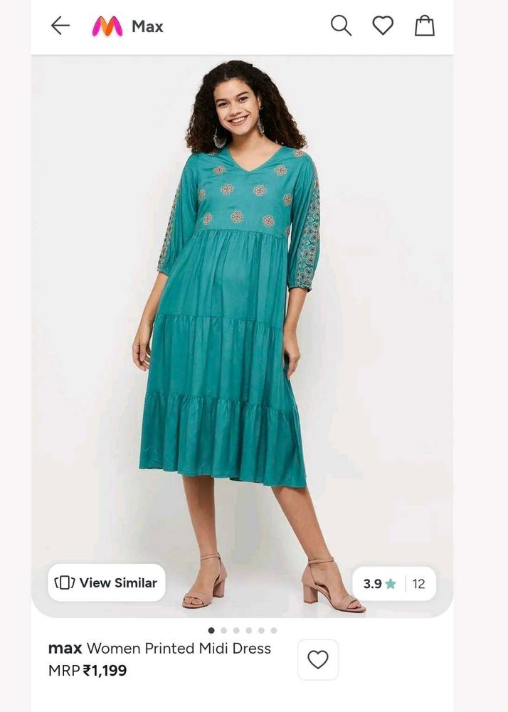 MAX Tiered Midi Dress