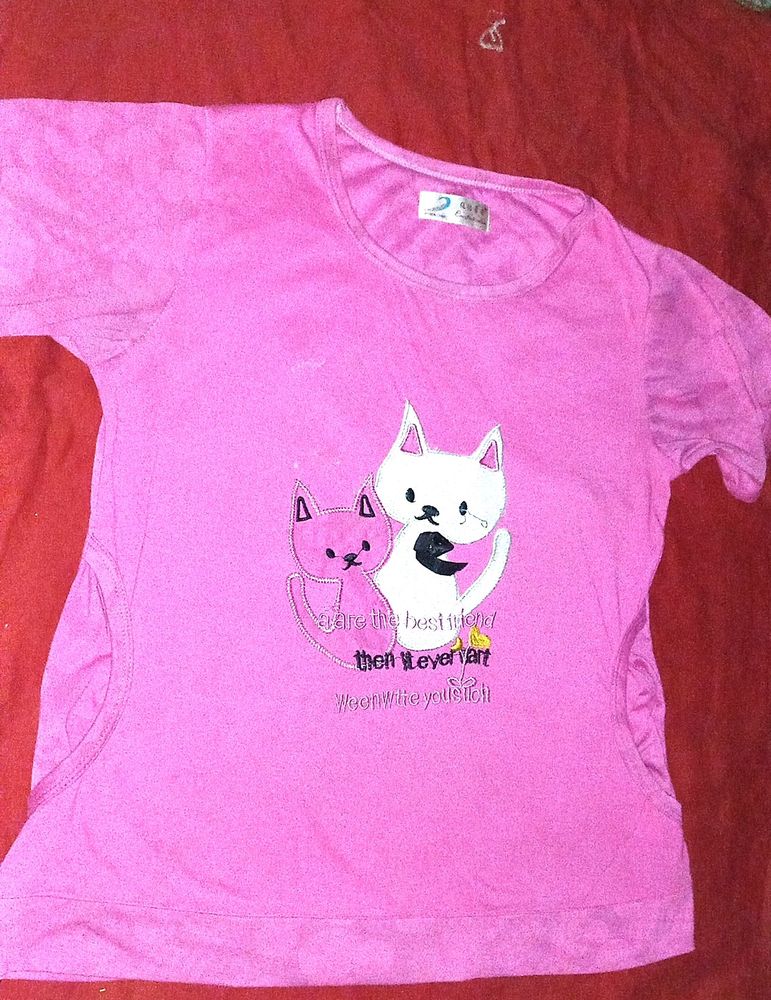 Cute Pink Colour Top