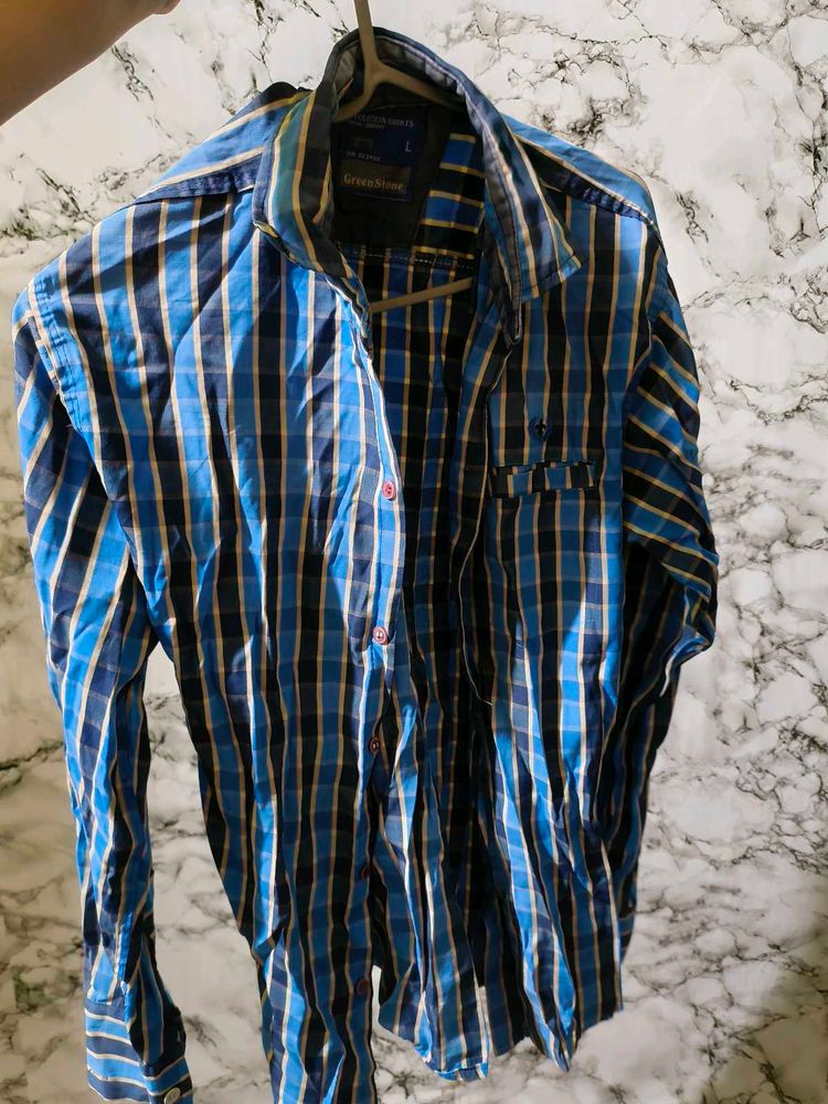 Stylish Green Wood Checkered Shirt