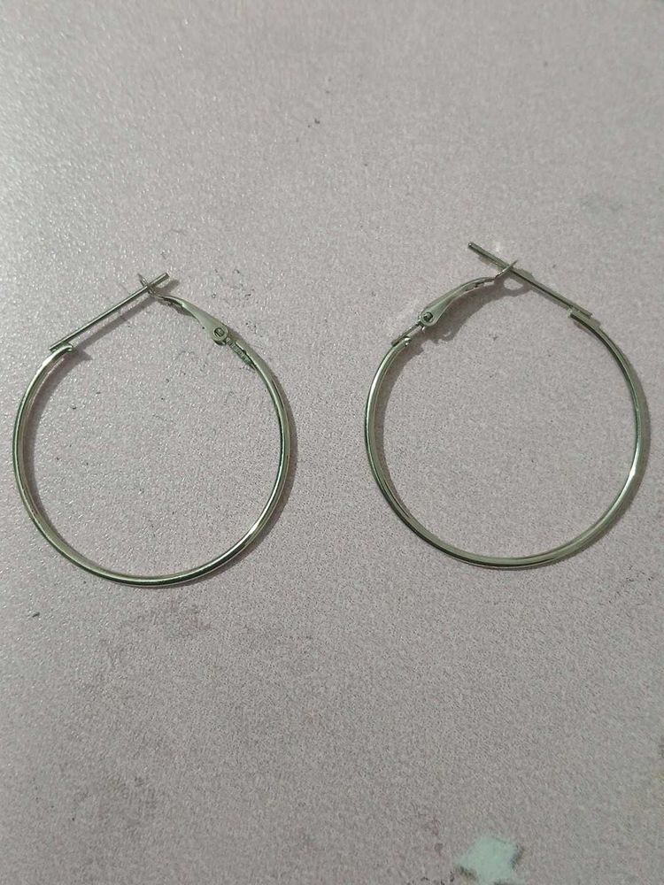 Classic Silver Hoop Earrings