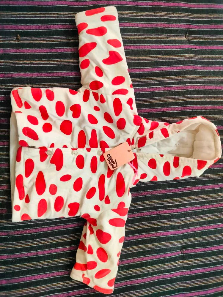 Cute Red Polka Dot Baby Jacket