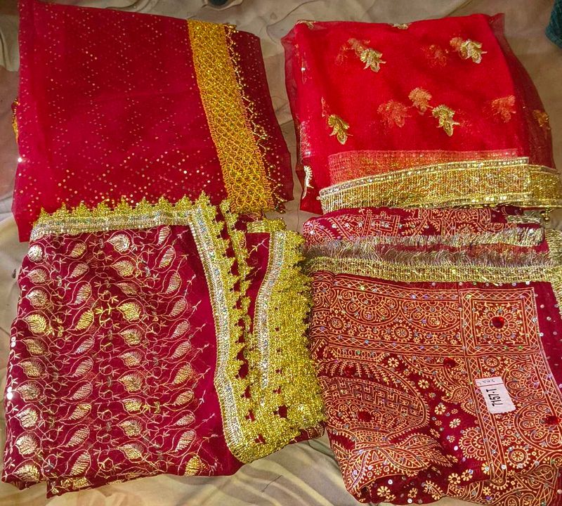 Traditional Indian dupatta Set 4