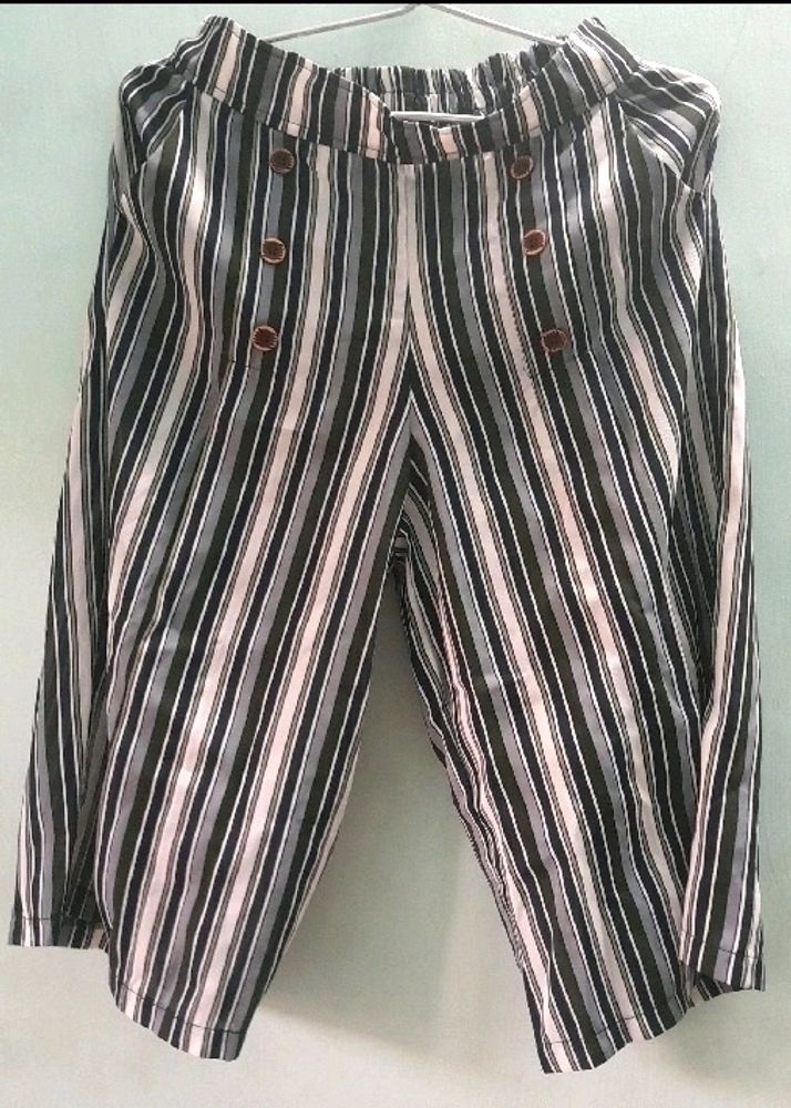 👖Women Striped Loose Wide Leg Flared Pant Palazzo