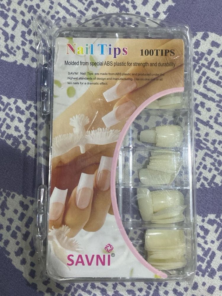 SAVNI Press On Nail Tips - 100 Pcs