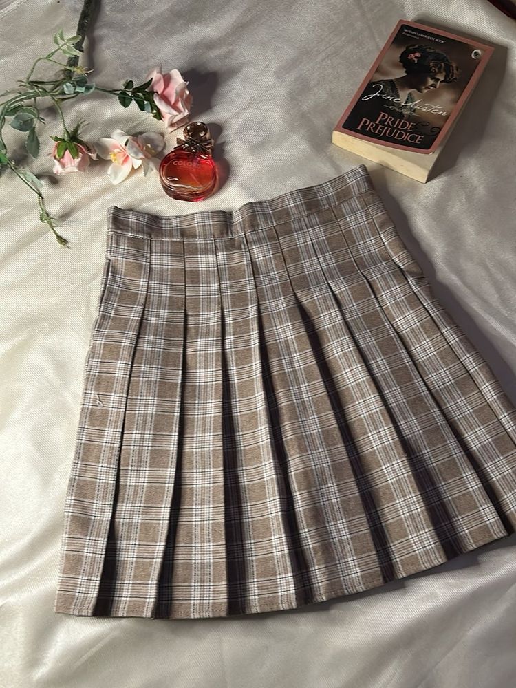 Mauve Checkered Tennis skirt