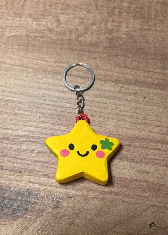 Cutie Yellow Star Keychain