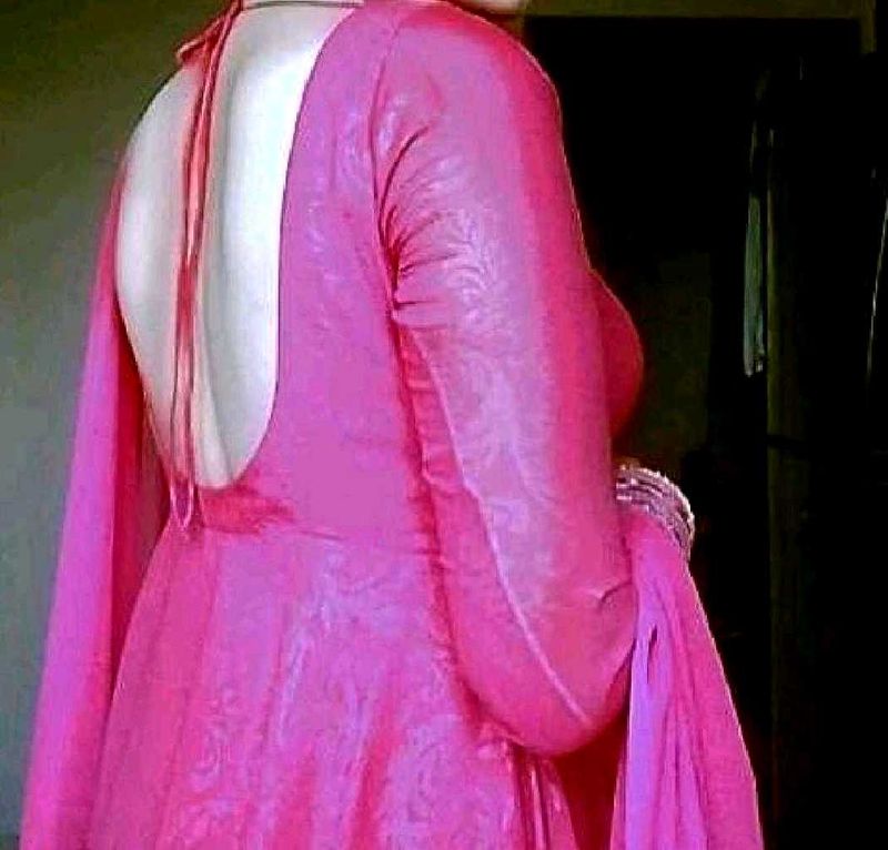 backless padded gown