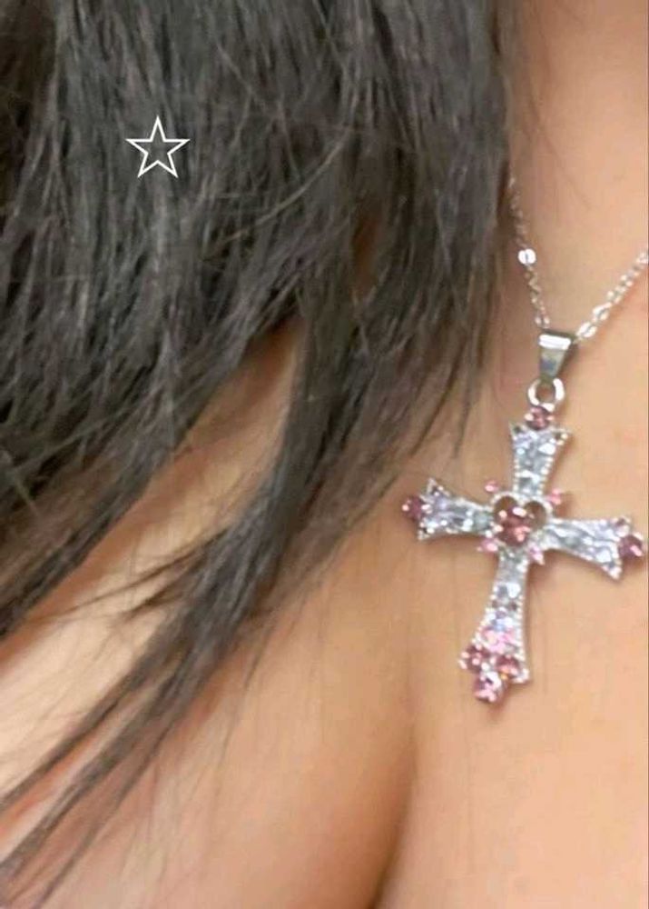 Princess Cross Pendant Necklace