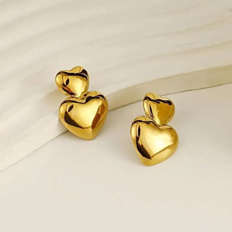 💛Gold Heart Earrings💛