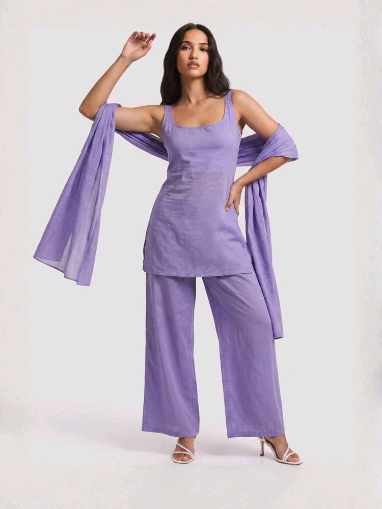 Nishorama Karishma Mul Kurti Pant Dupatta Set