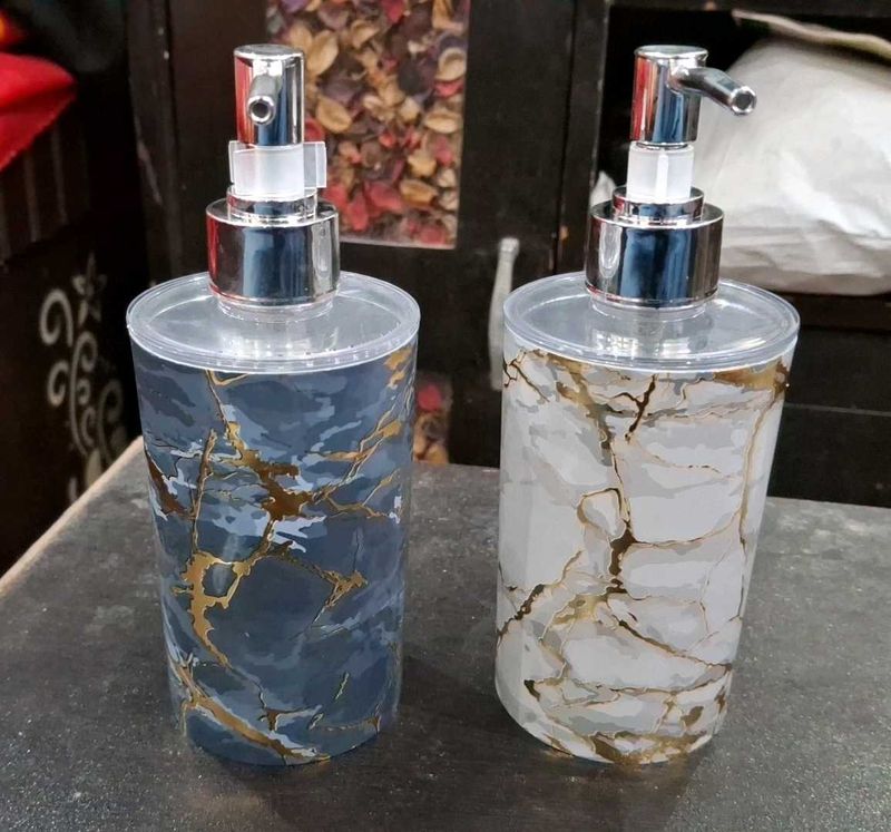 Marble Design Soap Dispenser Set-2