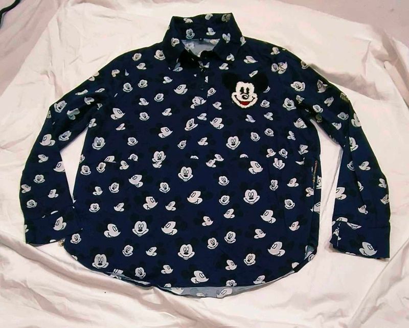 Disney Mickey Mouse Print Shirt